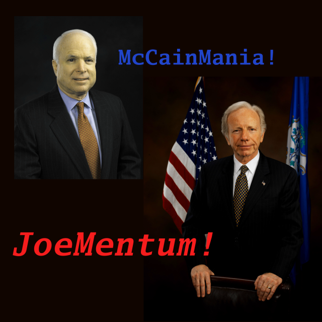 McCainMania! JoeMentum! T shirt form CafePress.com
