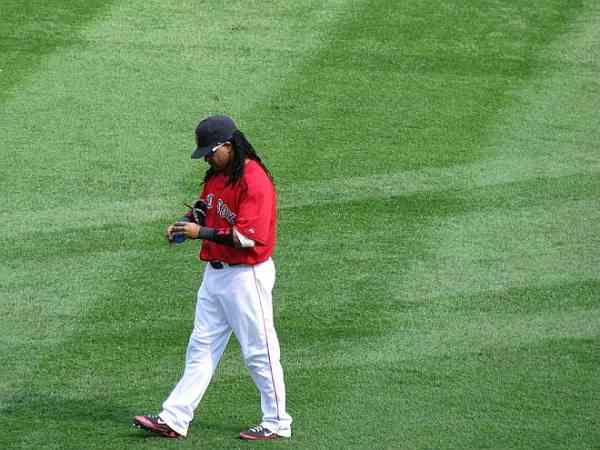 Manny Ramirez in left field @ Fenway Park, vs. New York Yankees; July 26, 2008