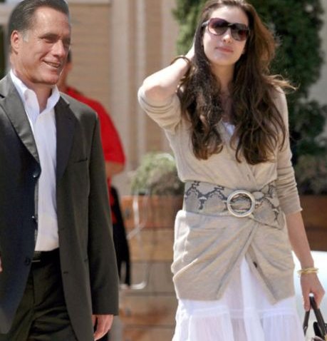 Mitt Romney with future wife Liv Tyler