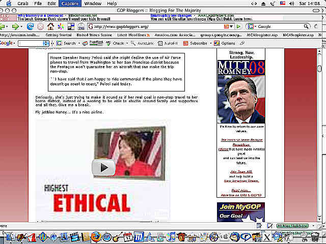 Romney ad on GOPBloggers.org