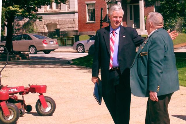 JEB BRADLEY on the campaign trail; probably summer 2007